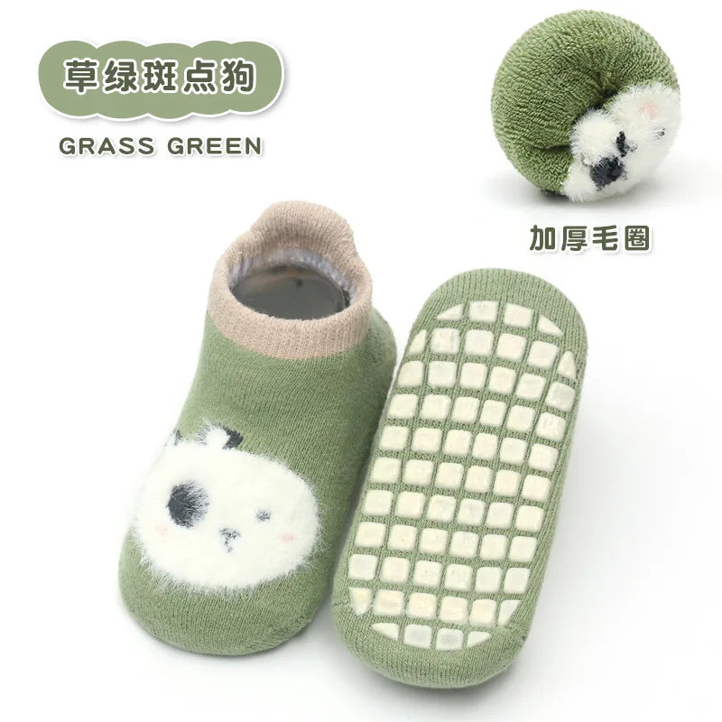 Cute Anti-Slip Baby Socks – Summer Animal Print