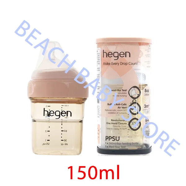 Hegen Baby Bottles Original Bottle PPSU Gift Box With Storage Lid Pacifier Water Bottle for Children Baby Items Free Shipping