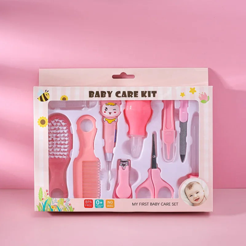 Maternal and Child Products Baby Care Gift Box Set of 10 Pieces for Children's Nail ClippersBaby Ear Scoopsand Care