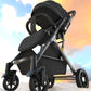 Ultra-light Four-wheel Baby Stroller Can Sit or Lie Down High-view Simple Baby Stroller Two-way Foldable Children's Stroller