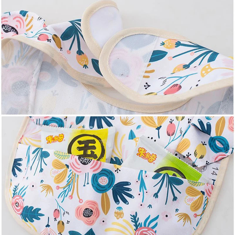 Baby Feeding Bib Apron Kids Mess-proof Waterproof Bib for Baby Girls Children 0-4 Years Feeding Dining Laciness Smock Bibs Apron