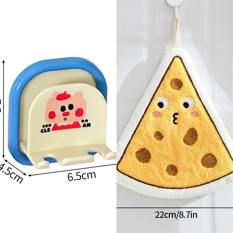Hand Towels Wet Wipes Towel Bread Cheese Hanging Towel Bathing Towel Kitchen Handkerchief Absorbent Wipe Cloth toallas de mano