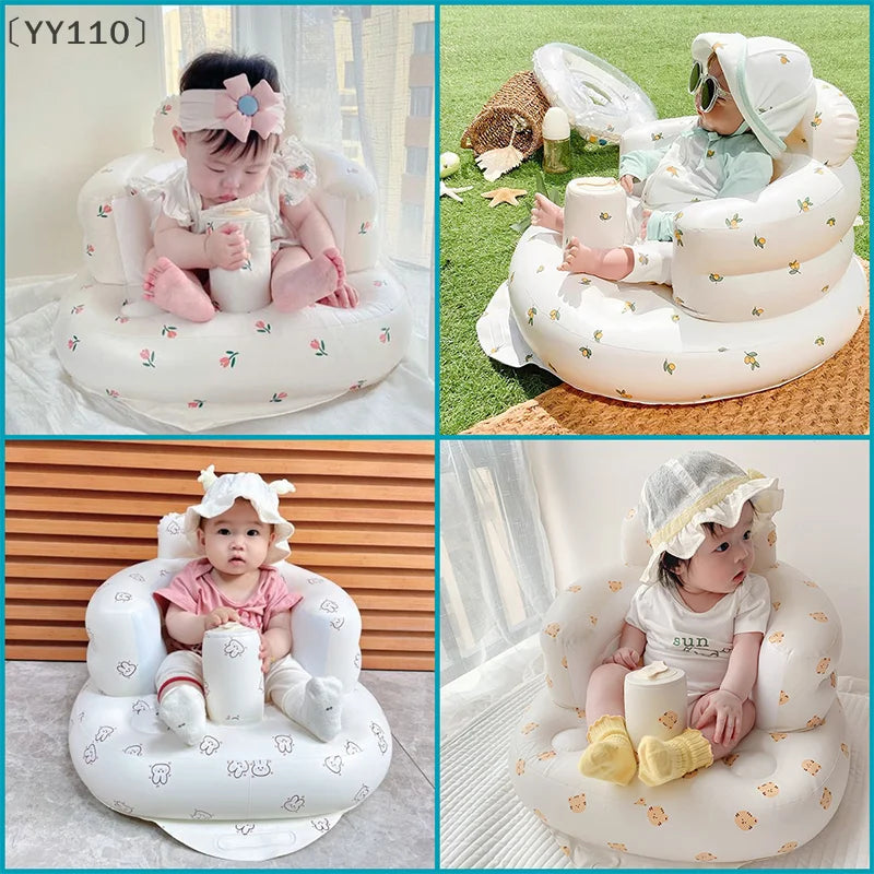 Portable Inflatable Baby Sofa – Foldable Multi-Use Seat & Bath Chair