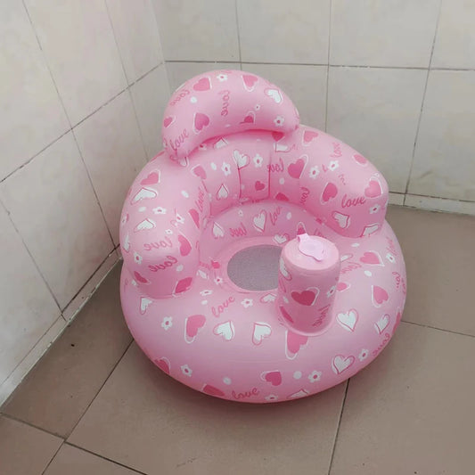 Inflatable Baby Seat Blow up Chair Inflatable Infant Chair for Babies 3-36 Months Learn to sit up Floor seat Bliss Built in Air