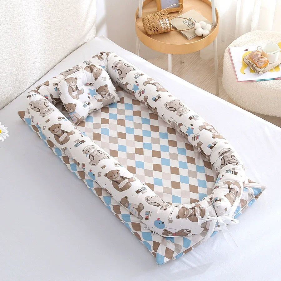 Portable Folding Baby Nest Travel Bed Crib Newborns Cots Sleep Nest Infant Cradle Bed Cuna Baby Nest Baby Dropshipping 90*50cm