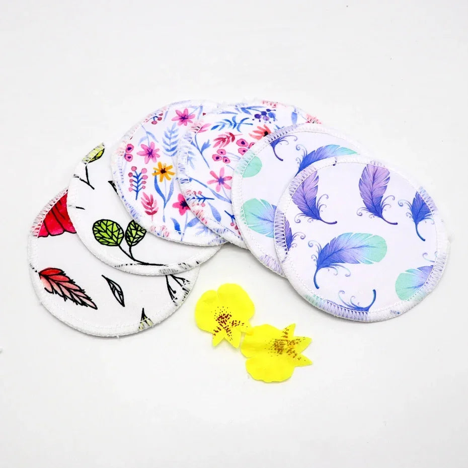 Breast Pads Bamboo Nursing Pads Absorbency Waterproof Washable Feeding Pad Reusable Breathablefor Nursing and Maternity Moms