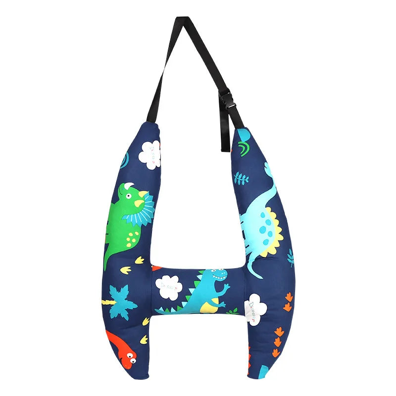 Children's Car Headrest  Cuion Long Distance Travel Se Ne Support Pillow Ba  Hable Sp Wool Filling