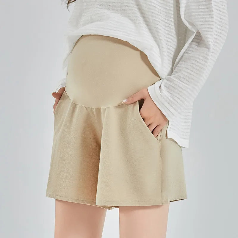 Pregnant Women's Loose Outer Thin Clothing New Spring and Summer Women's Hot Pants Breathable Version Pregnant Women's Shorts