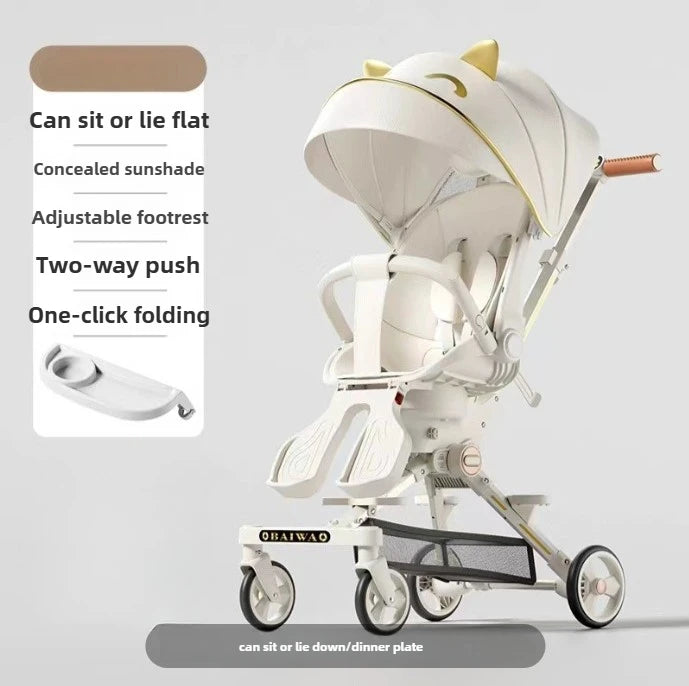 NEW Baby stroller four wheels Shock absorption Portable foldable Stroller Lightweight travel children's Trolley cart