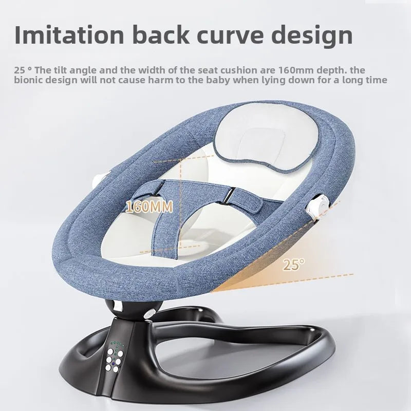Baby Soothing Rocker Electric Swing Chair for Newborns 0–2 Years Calming Bouncer and Cradle Sleeper  Baby Swing Cradle Newborn