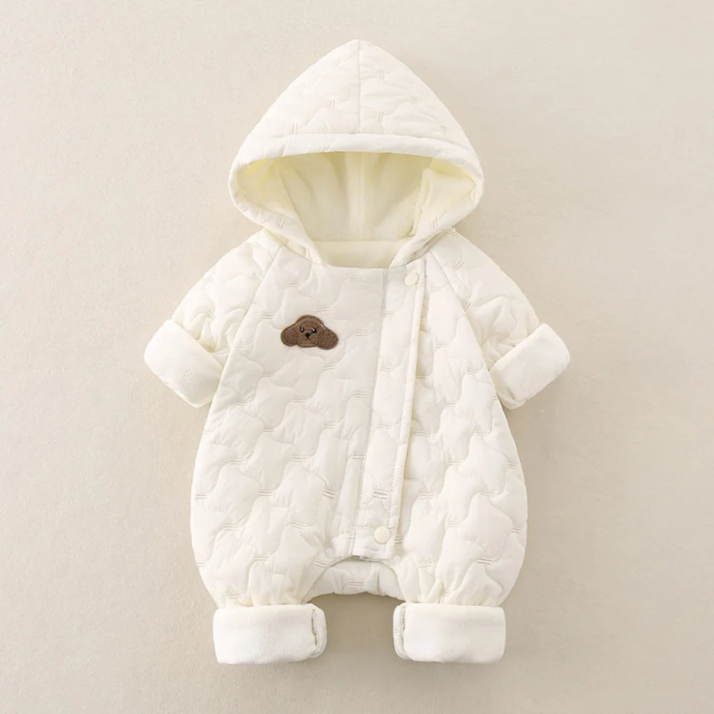 Cozy Cotton-Padded Infant Romper