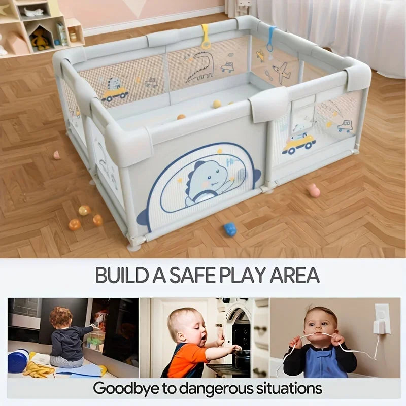 Baby Playpen – Large Indoor/Outdoor Safety Playard for Toddlers
