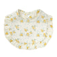Flower Print Baby Bibs Adjustable Snap Saliva Towel Ruffled Edge Muslin Cotton Burp Cloths Rainbow A Grade Girls Feeding Scarf