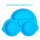 Baby Silicone Suction Plate – Cartoon Smile Face Bowl
