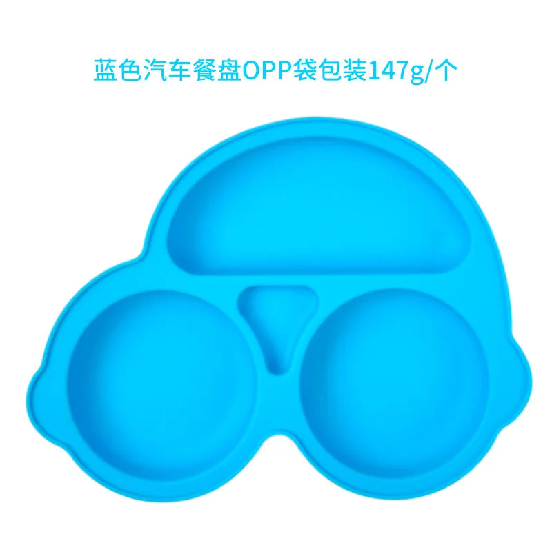 Baby Silicone Suction Plate – Cartoon Smile Face Bowl