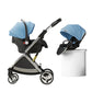 Luxurious Light High Landscape Baby Stroller Egg-shaped Seat for Newborn One Hand Recline Pushchair Pram Compact Size