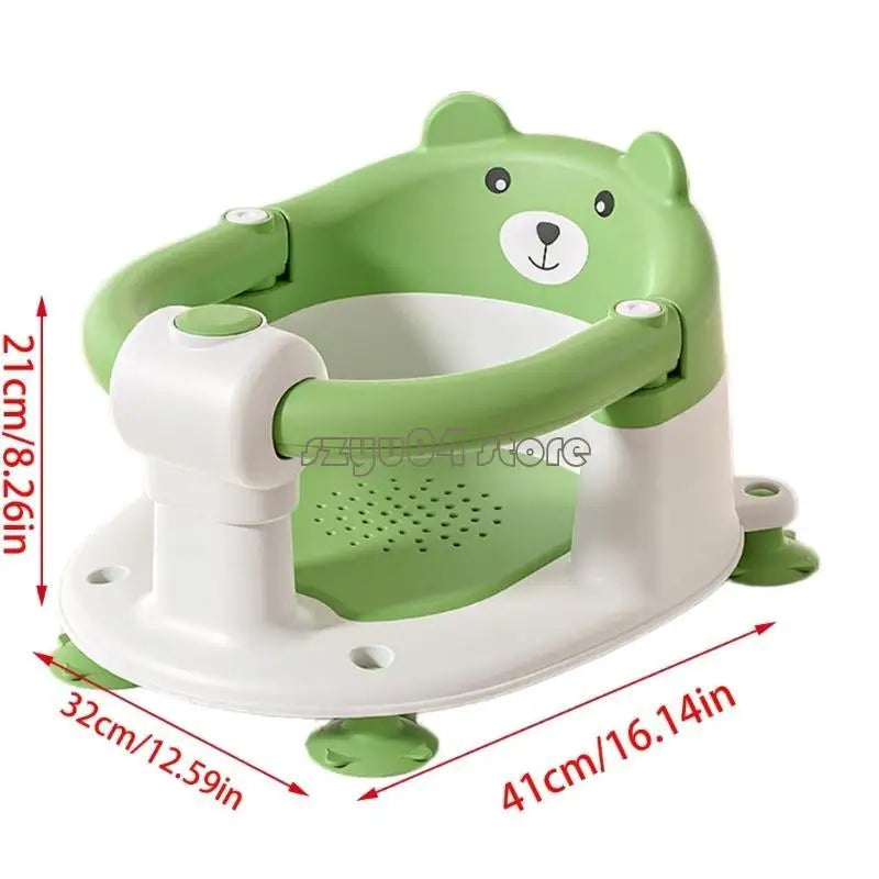 4X7D Bath Chair for Baby 360 Degree Surrounded Infants Bathtub Stool Nonslip Bottom Designing Shower Chair Bathing Essential