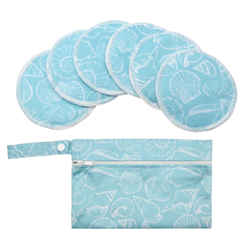 Recycled Polyester Mum Use With Wet Bag Absorbency Waterproof Washable Breathable Reusable Feeding Breast Nursing Pad