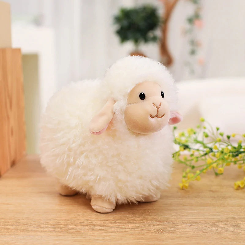 Cotton Candy Sheep Plush – Soft Alpaca Toy for Kids
