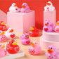 Creative bath Duck for Kids Shower 24pcs Rubber Duck Decorations for Car Dashboard Accessories Valentine's Day festival parties