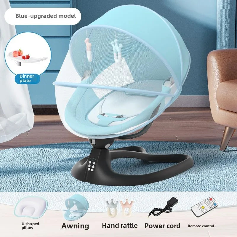 Baby Soothing Rocker Electric Swing Chair for Newborns 0–2 Years Calming Bouncer and Cradle Sleeper  Baby Swing Cradle Newborn