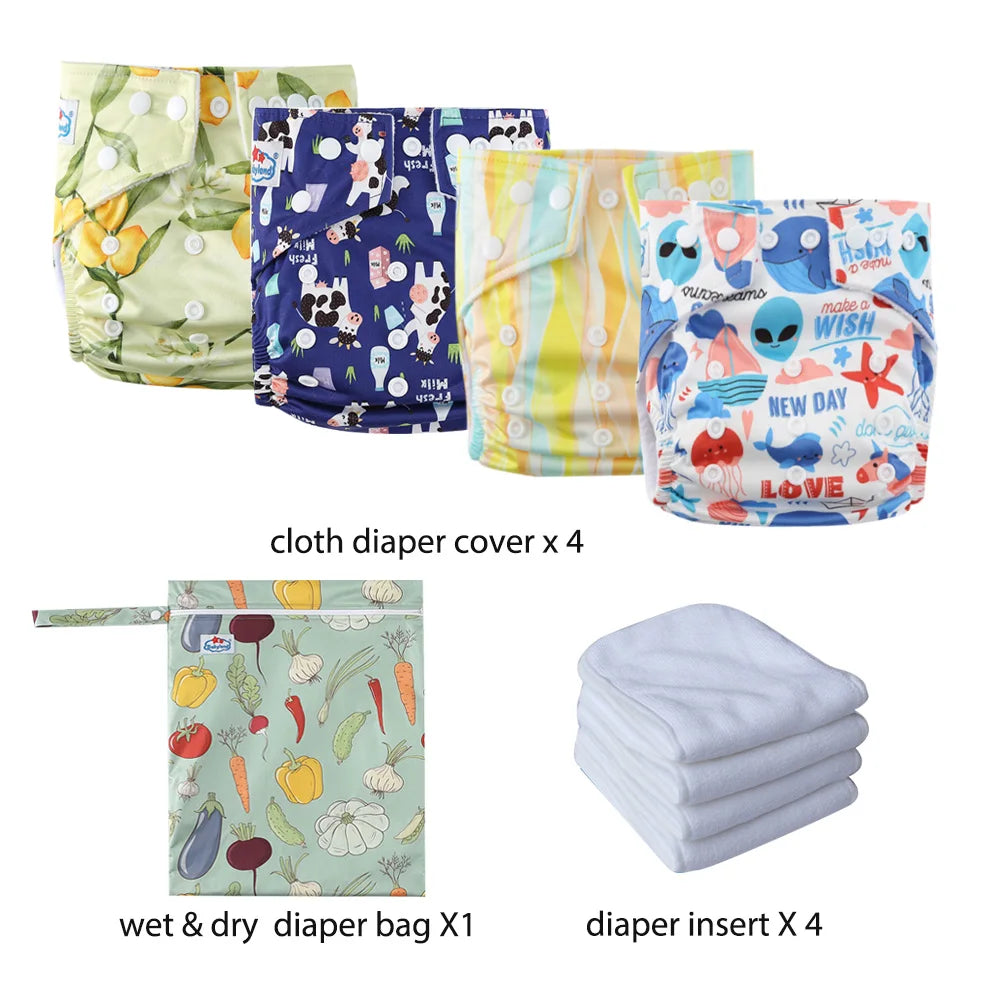 Babyland Waterproof Cloth Diaper Kit