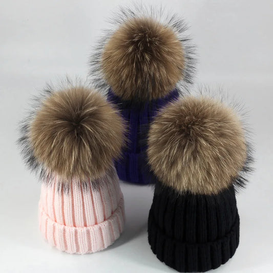 Warm Parent-Child Beanie for Kids & Babies