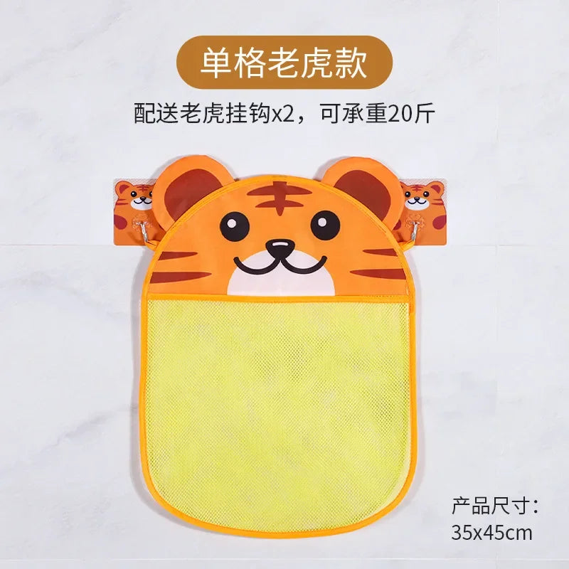 Toddler Bath Toy Storage – Cartoon Mesh Bag for Shower & Toys