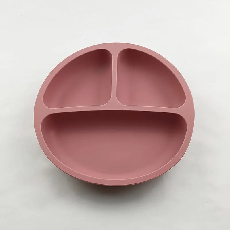 Baby Silicone Suction Plate – Cartoon Smile Face Bowl