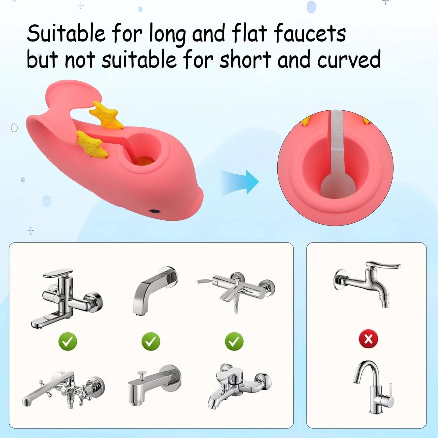 Toddler Bath Safety – Whale Anti-Slip Silicone Faucet Cover