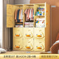 2025 Kids Wardrobe: Stainless Steel Storage Cabinet, Double Door Design Eco-Friendly & Child-Safe Easy Assembly Home Nursery
