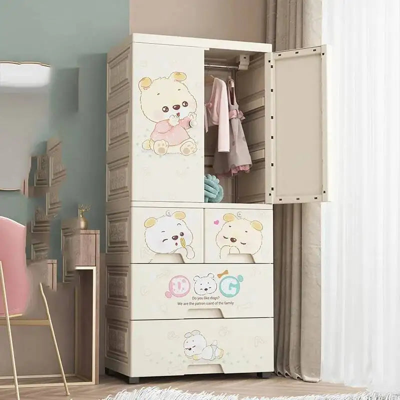 Luxury Wardrobe Clothes Closet Baby Cupboard Sliding Door Wardrobe Bathroom Cabinets Armario Organizador Bedroom Furniture
