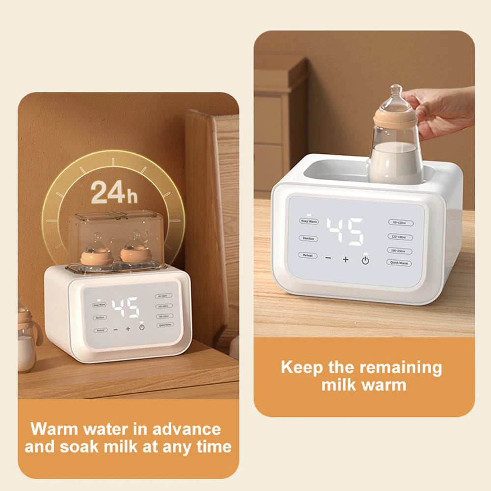 Multifunction Baby Bottle Warmer Sterilizer Fast Milk Bottle Warmers with Timer Accurate Temperature Control Newborn Accessories