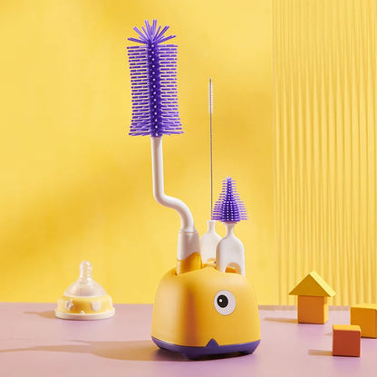Silicone Baby Cleaning Brush | 360° Bottle, Nipple & Pacifier Cleaner