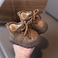 Girls Boys Snow Boots Outdoor Children Winter Shoes Non-slip Soft Sole Toddler Kids Casual Shoes Windproof Baby Warm Plush Boots
