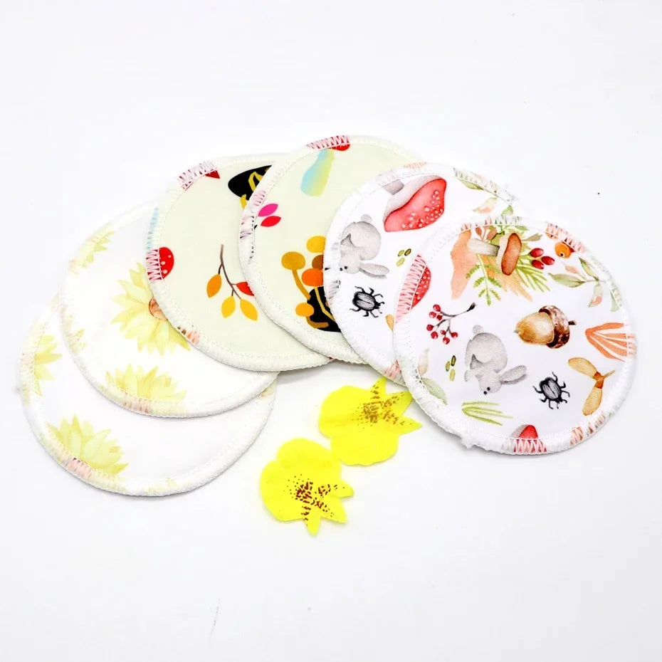Breast Pads Bamboo Nursing Pads Absorbency Waterproof Washable Feeding Pad Reusable Breathablefor Nursing and Maternity Moms