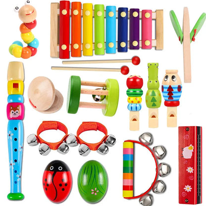 15PCS Montessori Music Set – Learn Through Play!
