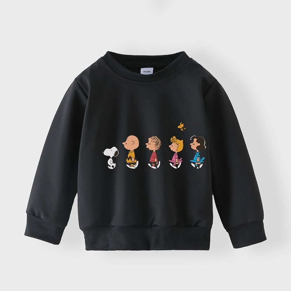 Snoopy pattern boy and girl hoodie hot stamping clothing optional printing