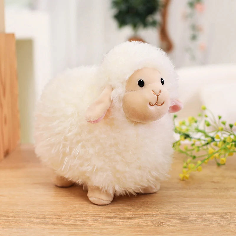 Cotton Candy Sheep Plush – Soft Alpaca Toy for Kids