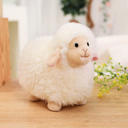 Cotton Candy Sheep Plush – Soft Alpaca Toy for Kids