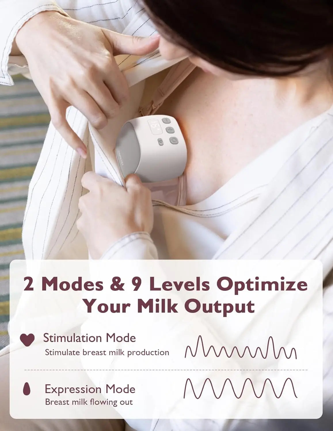 Momcozy Hands-Free Breast Pump S9 Pro, Wearable Double Breast Pump