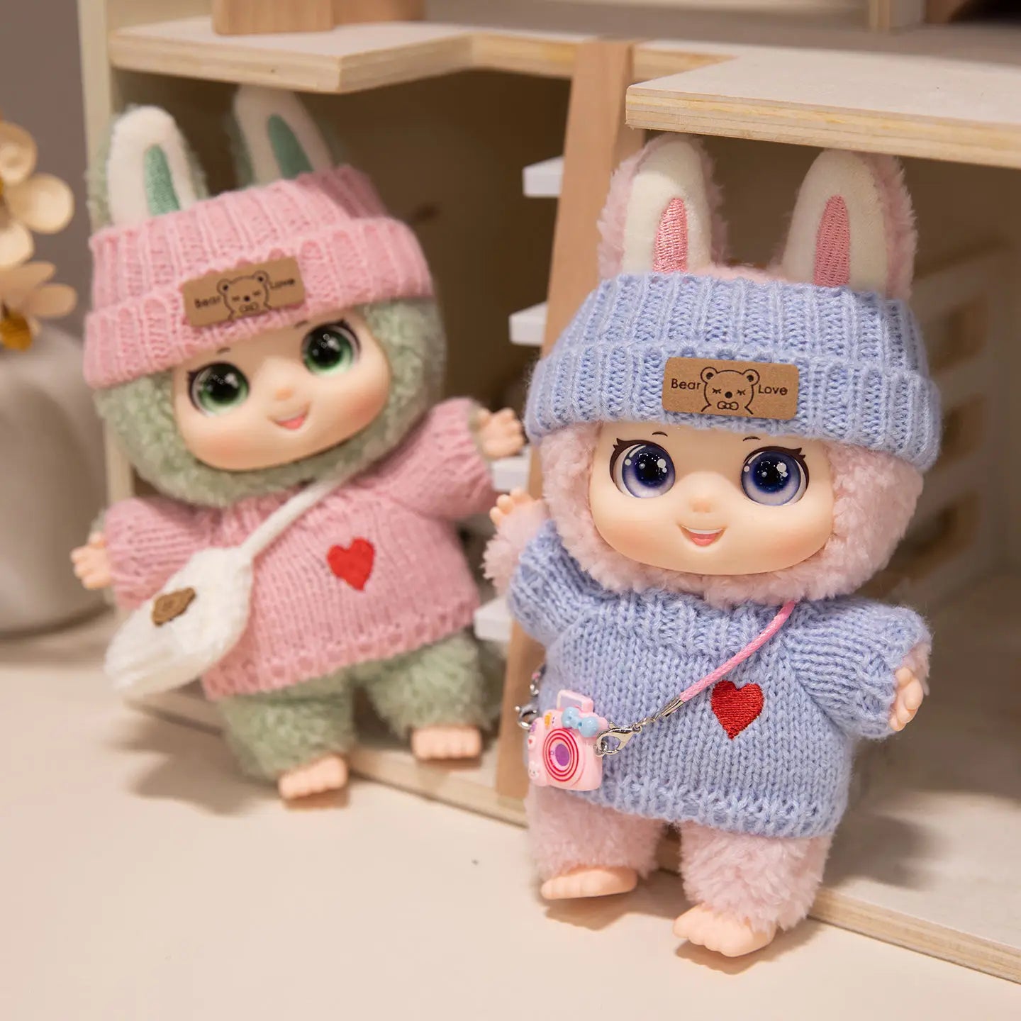 Family Animal Plush Toy – DIY Vinyl Keychain for Kids