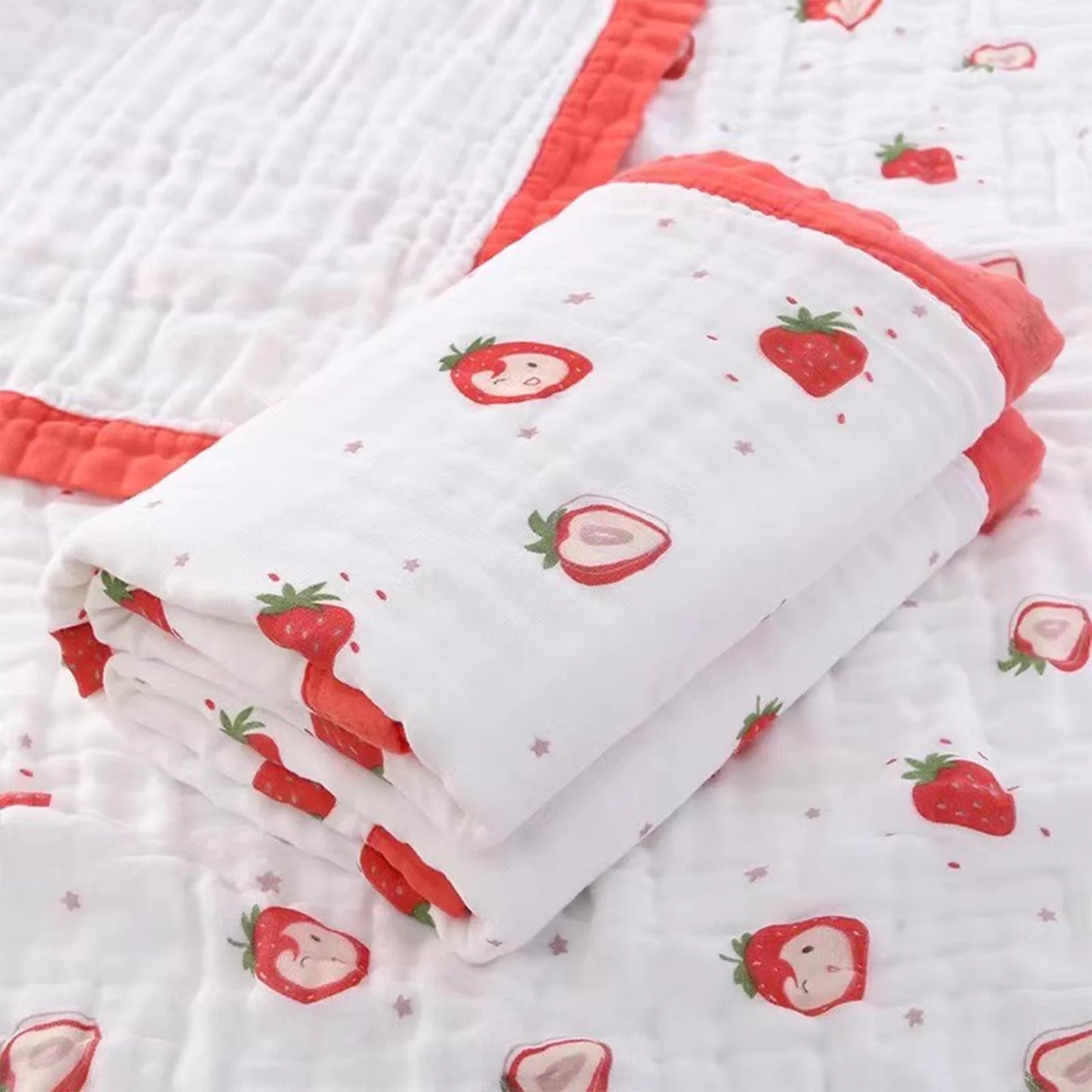 6-Layer Baby Gauze Bath Towel Newborn Baby Super Soft Pure Cotton Towel Cotton Swaddle Blanket for Children's Blanket 110*110cm