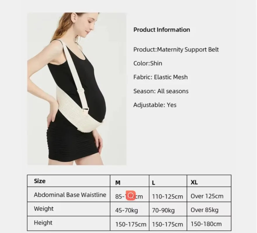 Maternity Women's Belly Band Pregnancy Belly Support Band For Relieving Back Pelvic Hip Pain Breathable Abdominal Belt for Women