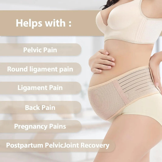 Pregnancy Belly Band for Pregnant Women - Pregnancy Belly Band supports and relieves back, pelvic, abdominal and hip pain
