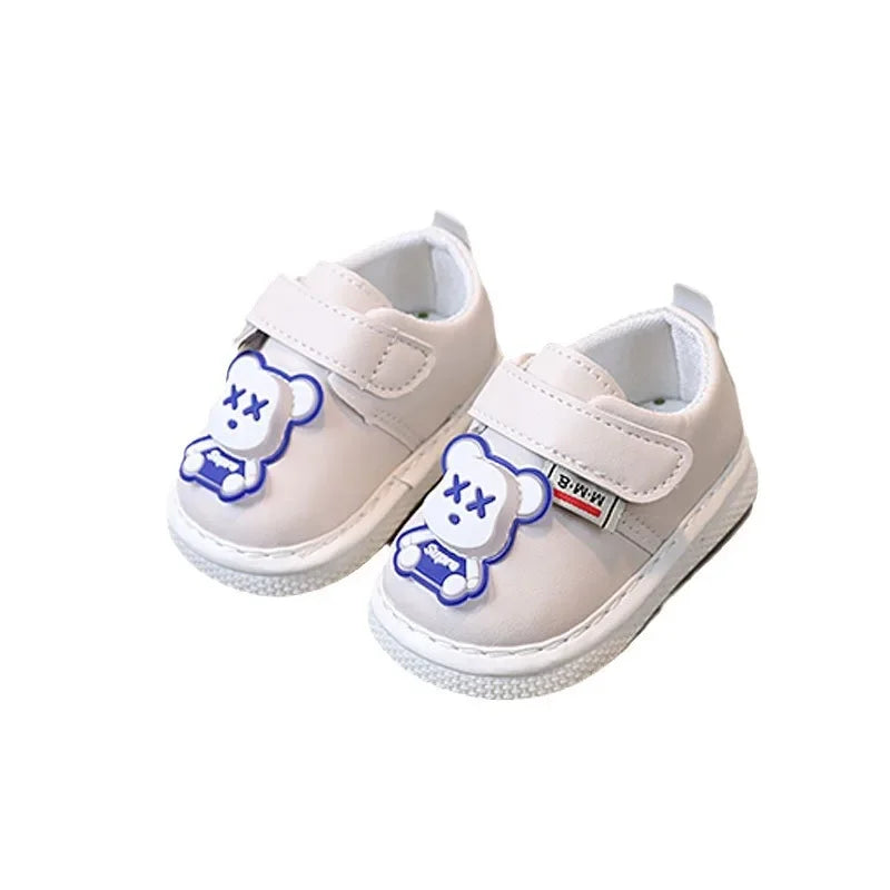 Soft Bottom Baby Shoes Spring Autumn Unisex Toddler Walking Shoes Sound Making Single Shoes for 0-1-2 Years Old Kids