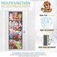 Stuffed Animal Storage Bag Over The Door Stuff Animals Organizer with 4 Large Pockets Hanging Mesh Bags for Baby Plush Toys