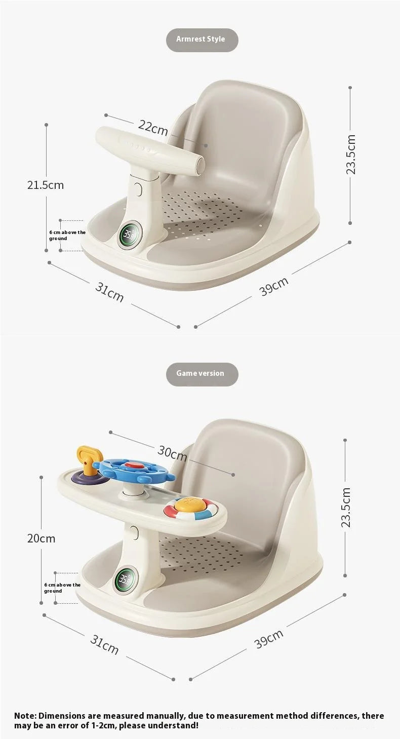 Children's Shower Seat Portable Shower Stand for Newborns and Young Children Children's Growth Accessories