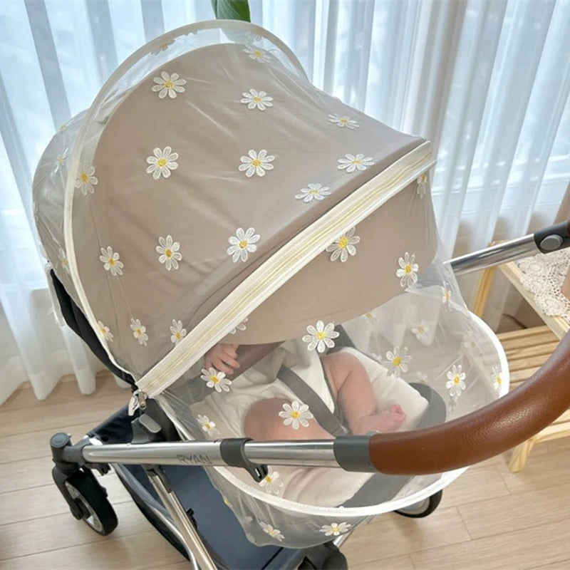 Summer Mosquito Net Baby Stroller Pushchair Mosquito Insect Net Safe Infants Protection Mesh Stroller Accessories
