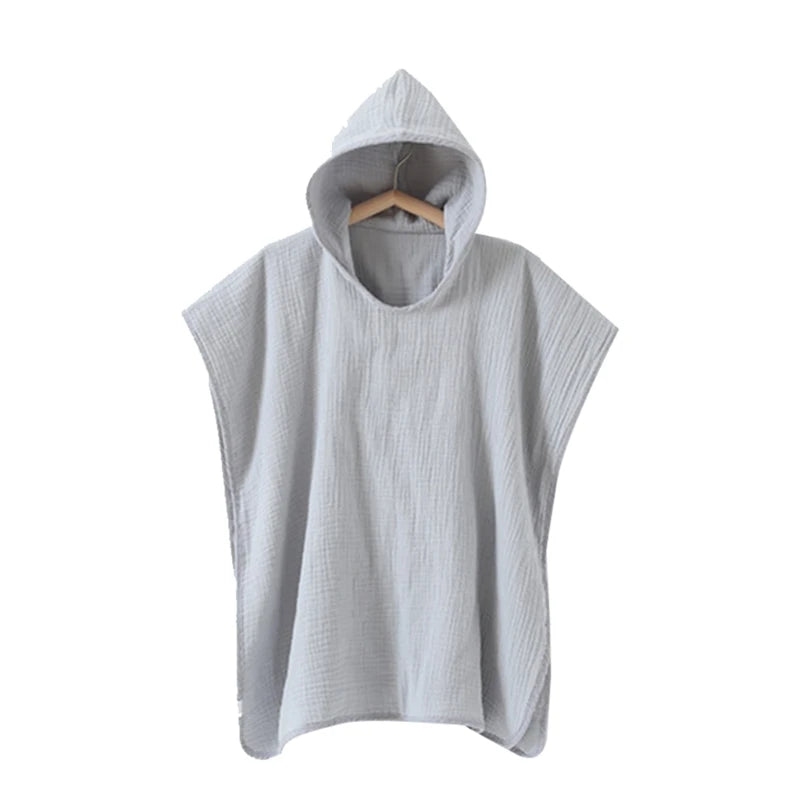 2022 New Baby Hooded Bath Towel Receiving Blanket Muslin 4 Layers Cotton Gauze Swaddle Wrap Towel Cape Bathrobe Cloak Poncho